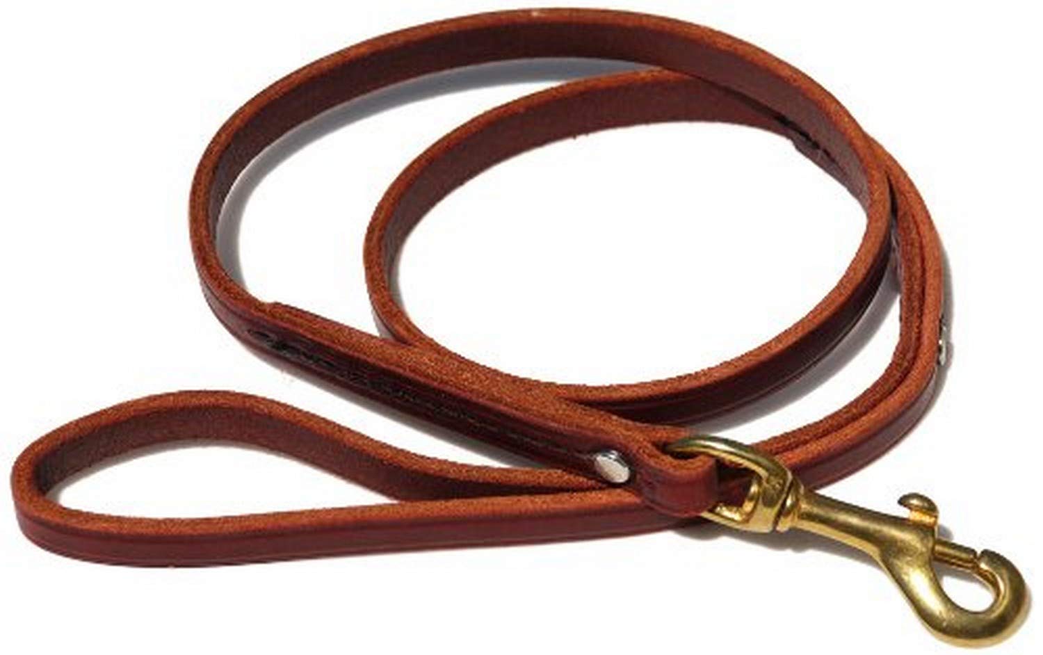 Signature K-9 Ray Allen Mfg Signature K9 Standard Leather Leash 3 Feet x 1/2 Inch Burgundy Durable and Stylish Dog Leash for Training and Walking