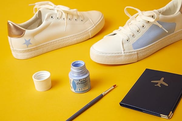 PEBEO Pebeo Setacolor Opaque Fabric Paint - Titanium White 45ml | High-Quality Crafting & DIY Projects - View 3 of 5