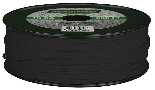 Install Bay PWBK14500 14 Gauge Black Primary Wire 500 Feet for Automotive and Electrical Projects