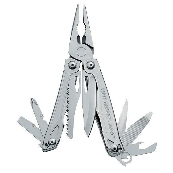 LEATHERMAN LEATHERMAN Sidekick: Compact Stainless Steel Multitool with Pliers & Saw - Perfect for Every Adventure!