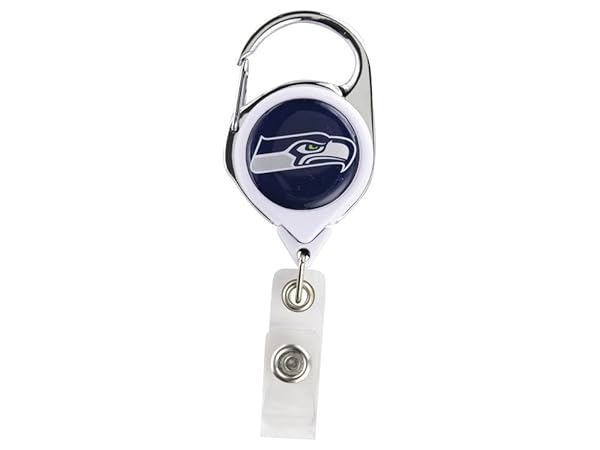 WinCraft Seattle Seahawks Retractable Badge Holder - Premium Team Color, One Size | Perfect for Fans!