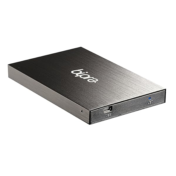 BIPRA " Bipra 100GB Slim USB 2.0 External Hard Drive - Portable 2.5" Black NTFS Storage" - View 3 of 9