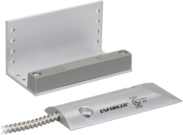 "Seco-Larm SM-226L-3Q Magnetic Contact for Overhead Doors - 2.75" Gap, Weatherproof, 24" Armored Wire Leads"