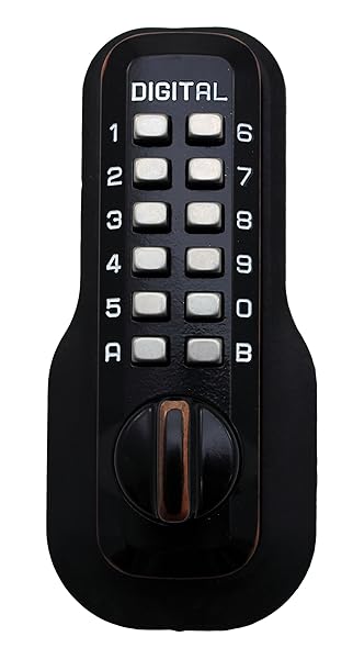 Lockey USA Secure Your Home with M210 Digital Door Lock: Keyless Deadbolt in Oil Rubbed Bronze