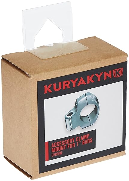 Kuryakyn "Buy Kuryakyn 1420 Universal Motorcycle Handlebar Clamp - Chrome, Fits 1" Bars, Accepts 5/16" Hardware" - View 3 of 3