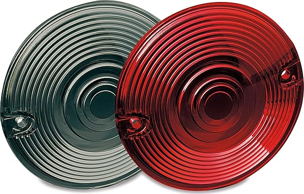 Kuryakyn "Upgrade Your Harley: Kuryakyn 4996 3-1/4" Turn Signal Lights for 1986-2019 Models - Red Flat Lenses, 1 Pair" - View 2 of 2