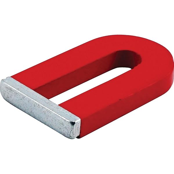 Master Magnetics "Red Cast Alnico 5 U-Shaped Magnet with Keeper - 1-3/16" Wide, 2" Tall, 1/4" Thick (Single Pack)"