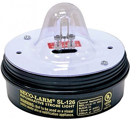 Seco-Larm SECO-LARM SL-126Q/R Red Security Strobe Light: Bright, Reliable & Easy to Install - View 3 of 4