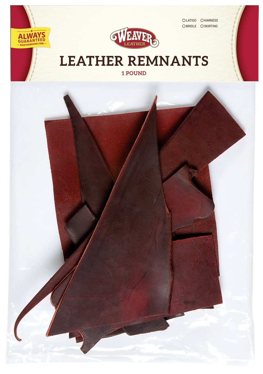 Weaver Leather Weaver Leather Burgundy Leather Remnant Bag 1 lb High Quality Crafting Material