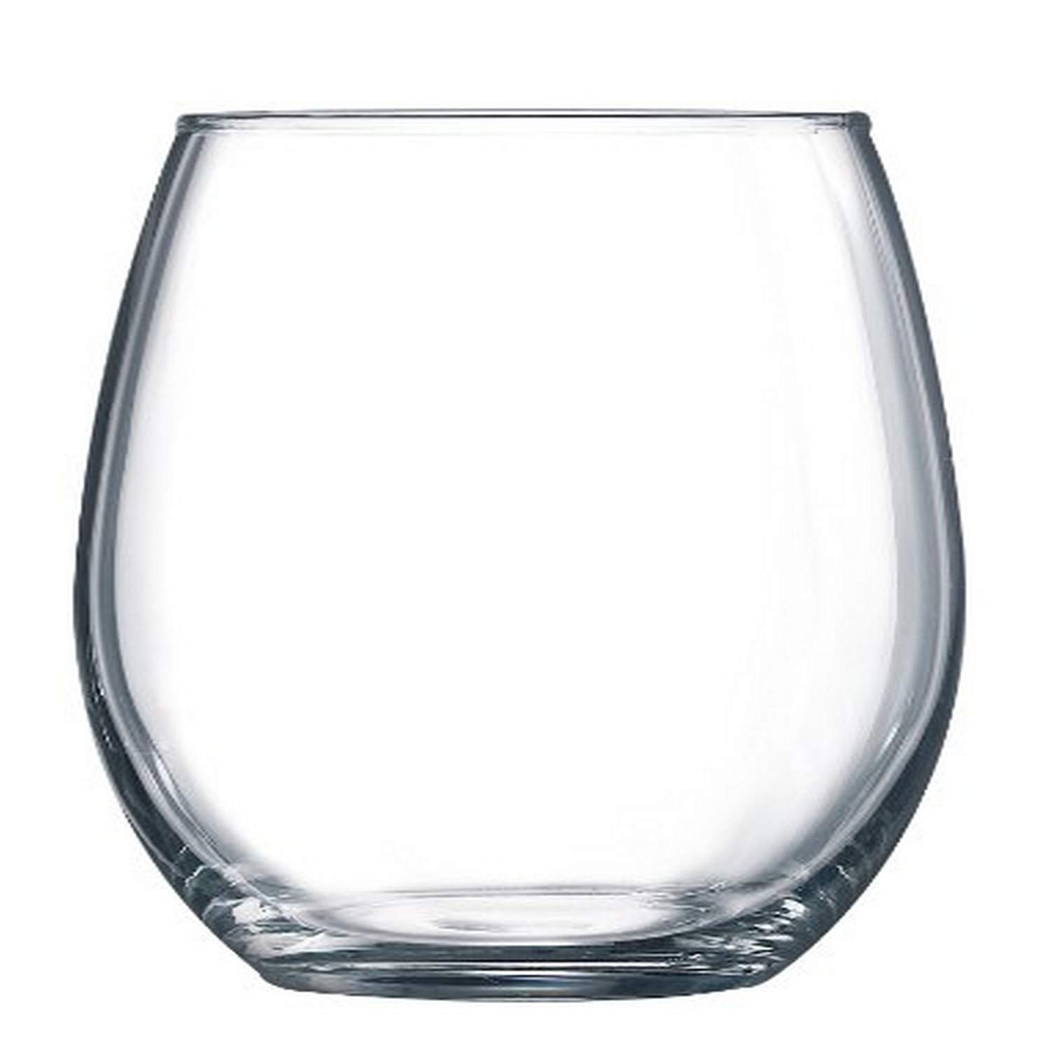 Arc International Arc International Luminarc Cachet Stemless Wine Glass Set - 15oz, 6 Pieces, Clear | Perfect for Any Occasion
