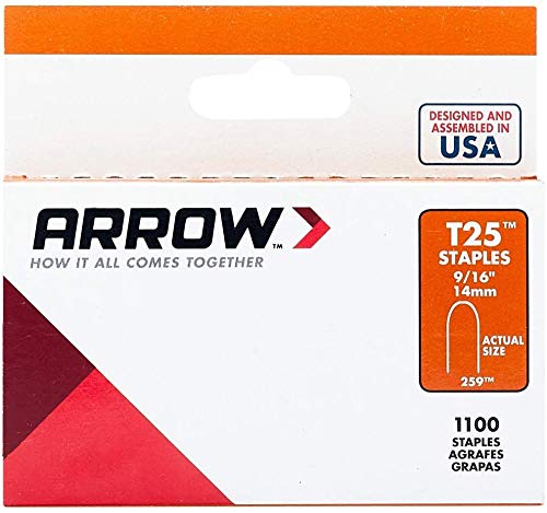 Arrow Fastener "Buy Arrow Staples Rnd Crwn 1/4" & 9/16" - 1000 Count Peg Pack, 10 Packs - Fast Shipping!"