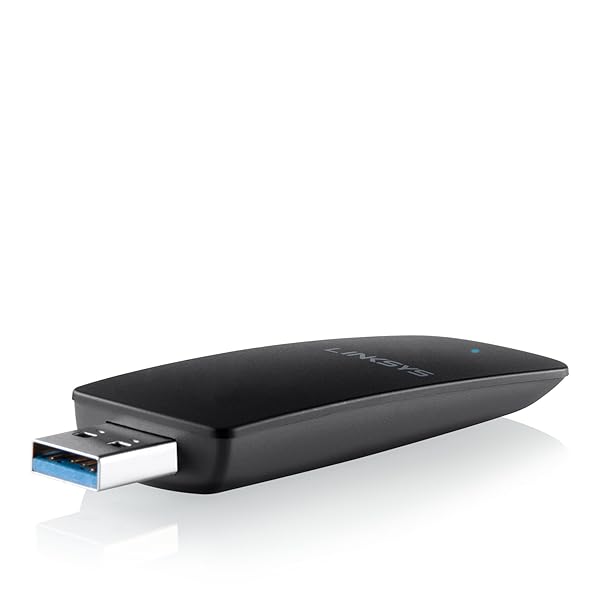 Linksys AE1200 Wireless-N USB Adapter: High-Speed USB 2.0 Network Adapter for Seamless Connectivity - View 3 of 4