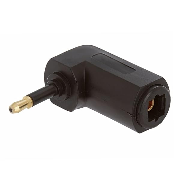 Cmple Cmple Optical Toslink Jack to Mini Plug Angled Adapter - High-Quality Audio Connection - View 2 of 4