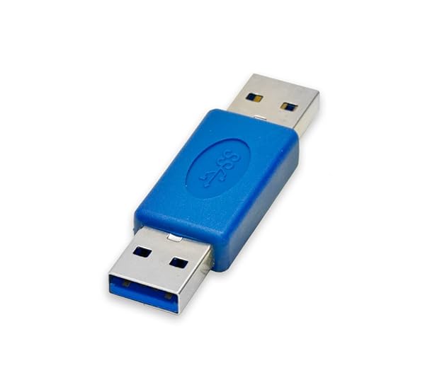 IO Crest USB 3.0 Type-A Male to Male Adapter - SY-ADA20082 for Fast Data Transfer