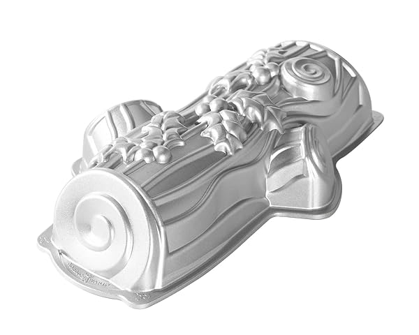 Nordic Ware Nordic Ware Yule Log Pan - Perfect Silver Bakeware for Holiday Desserts