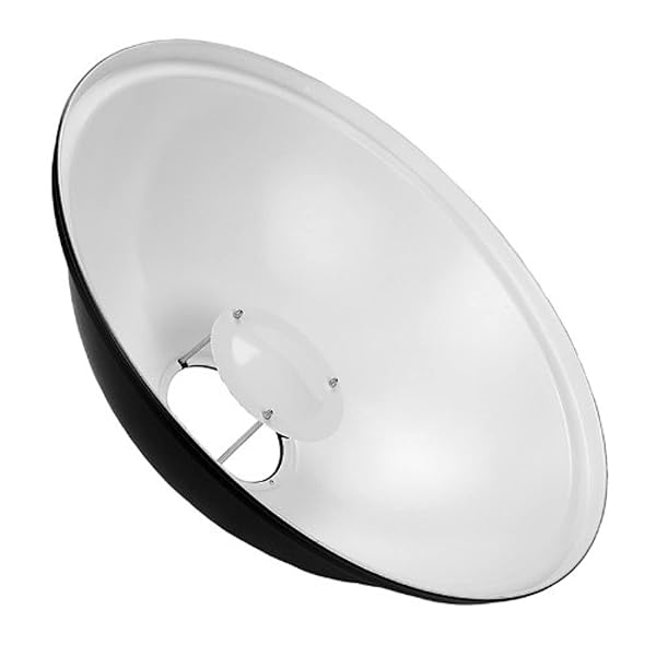 "Fotodiox 22" Beauty Dish with Diffuser for Canon Speedlite 600EX-RT, 580EX, 430EX & More - Perfect Lighting Solution"