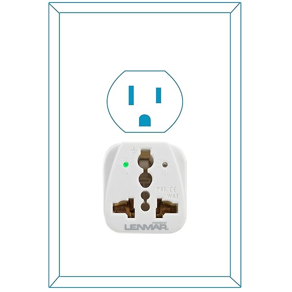Lenmar TraveLite Ultra Compact International Travel Adapter: Perfect for Europe, Asia, Africa & More | Lenmar - View 3 of 9