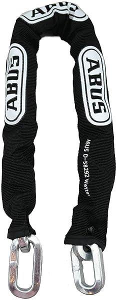 ABUS ABUS 8KS 2ft Hardened Steel Security Chain - Ultimate Protection for Bikes, Trailers, ATVs & More