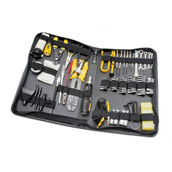 Syba 100-Piece Computer Technician Tool Kit: Essential Tools for Repair, Wiring, Cleaning & Testing