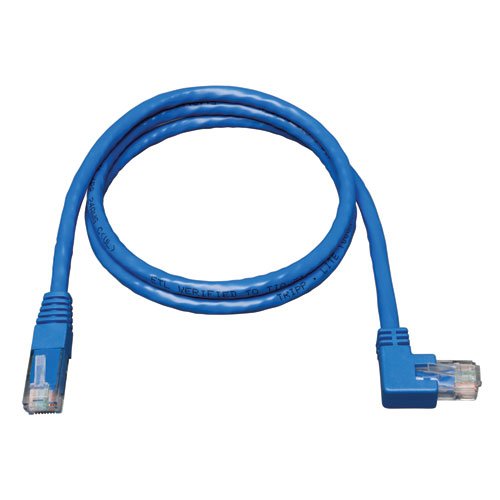 Eaton Tripp Lite 5-ft Cat6 Gigabit Right Angle RJ45 Patch Cable - Blue (N204-005-BL-RA) for Fast Networking - View 4 of 5