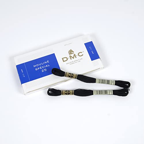 DMC Buy DMC 6-Strand Black Embroidery Cotton Floss (117-310) - Perfect for Crafting & Sewing Projects - View 4 of 6