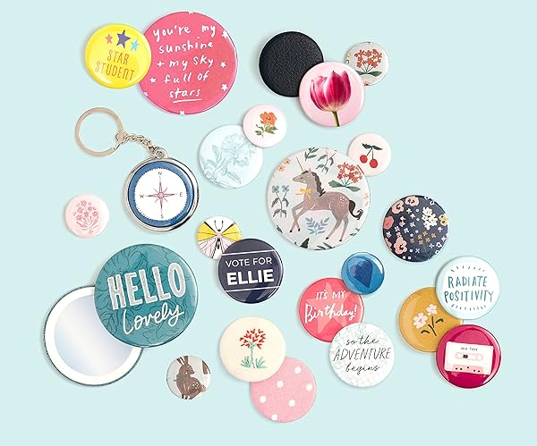 We R Memory Keepers 100 Pack We R Memory Keepers Button Press Refill - DIY Custom Buttons for Bags, Backpacks, Pins & More - View 7 of 7