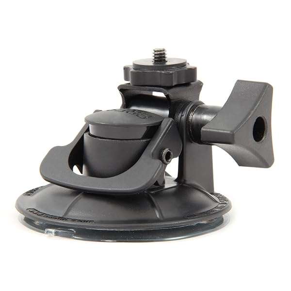 Delkin Devices Delkin Devices Fat Gecko Stealth Suction Camera Mount - Matte Black | Secure & Versatile Mounting Solution