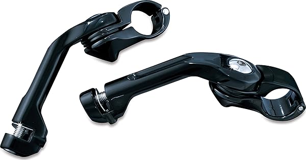 "Upgrade Your Ride: Kuryakyn 7575 Motorcycle Foot Controls & Tour-Tech Long Arm Cruise Mounts for 1-1/4" Engine Guards"