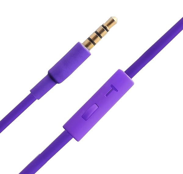 Syba Connectland Over Ear Wired Headphones with Microphone - Lightweight Adjustable for Kids, Teens & Adults - Purple CL-AUD63032 - View 5 of 8