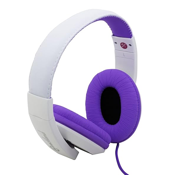 Syba Connectland Over Ear Wired Headphones with Microphone - Lightweight Adjustable for Kids, Teens & Adults - Purple CL-AUD63032 - View 2 of 8