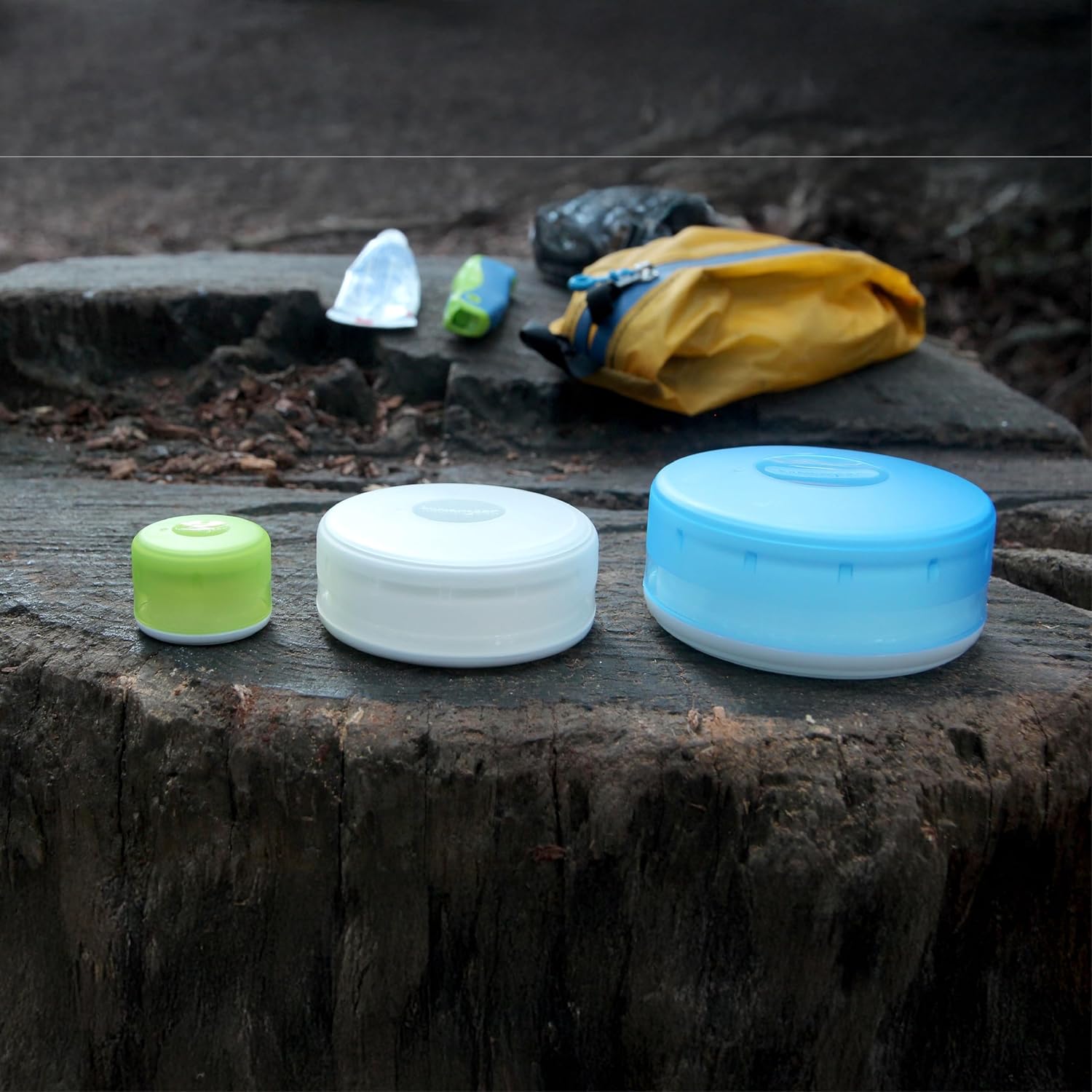 humangear humangear GoTubb Hard Container Easy Open Food Safe Material Clear Green Blue Small - View 7 of 9