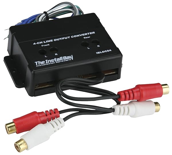 Install Bay IBLOC04: 4-Channel Adjustable Line Level Converter - 60W Power for Superior Sound