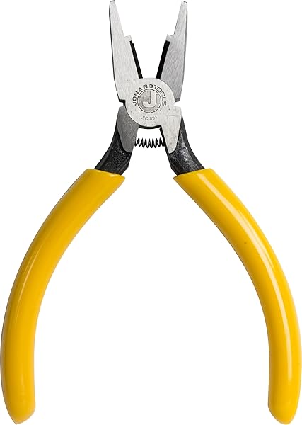 Jonard Tools "Jonard Tools JIC-891 Connector Crimping Plier with Side Cutter - 5-13/16" Length, Yellow | Durable & Efficient Tool"