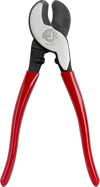 "Jonard JIC-63050 High Leverage Cable Cutter - 9-1/4" Red Handle Tool for Precision Cutting"