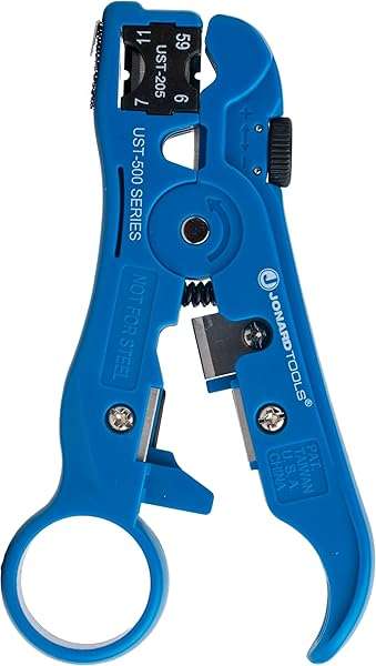 Jonard Tools Jonard UST-500 Universal Cable Stripper for RG59/6 & 7/11 Coax Cables - Efficient & Reliable Tool