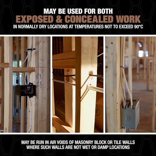Southwire Buy Southwire Romex 14/2 W/G NMB Cable 15ft Coil - Solid Indoor Wiring Solution - View 5 of 10