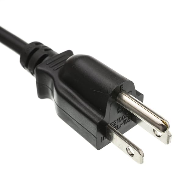 CableWholesale Buy CableWholesale 12ft Shielded Power Cord - NEMA 5-15P to IEC C13, 18AWG, 10A, 125V - Durable Black 3 Prong Cable - View 3 of 7