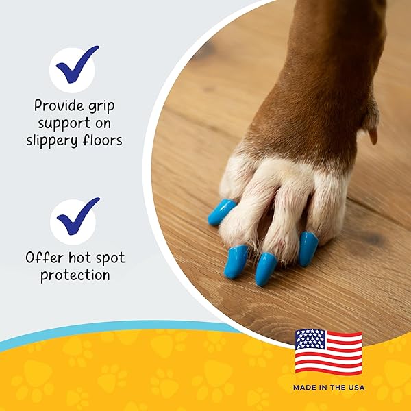 Soft Claws Soft Claws Dog and Cat Nail Caps Take Home Kit X Large Sparkle Silver for Pet Nail Protection - View 6 of 7
