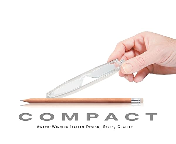 Nannini Nannini 7500 Compact One Optics 1.0 Temples Reading Glasses Crystal for Stylish Vision - View 4 of 7