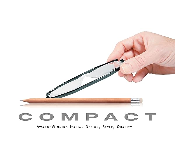 Nannini Nannini Compact One Optics 30 Temples Reading Glasses Grey Stylish Lightweight Durable - View 4 of 7