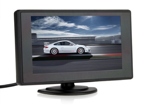 B+W BW 4.3'' Color TFT Car Monitor - 480x272 Resolution Rear-View System for Cars & Automobiles - View 3 of 10