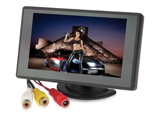 B+W BW 4.3'' Color TFT Car Monitor - 480x272 Resolution Rear-View System for Cars & Automobiles - View 4 of 10