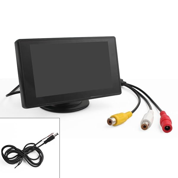 B+W BW 4.3'' Color TFT Car Monitor - 480x272 Resolution Rear-View System for Cars & Automobiles - View 9 of 10