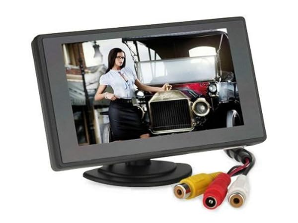 B+W BW 4.3'' Color TFT Car Monitor - 480x272 Resolution Rear-View System for Cars & Automobiles - View 2 of 10