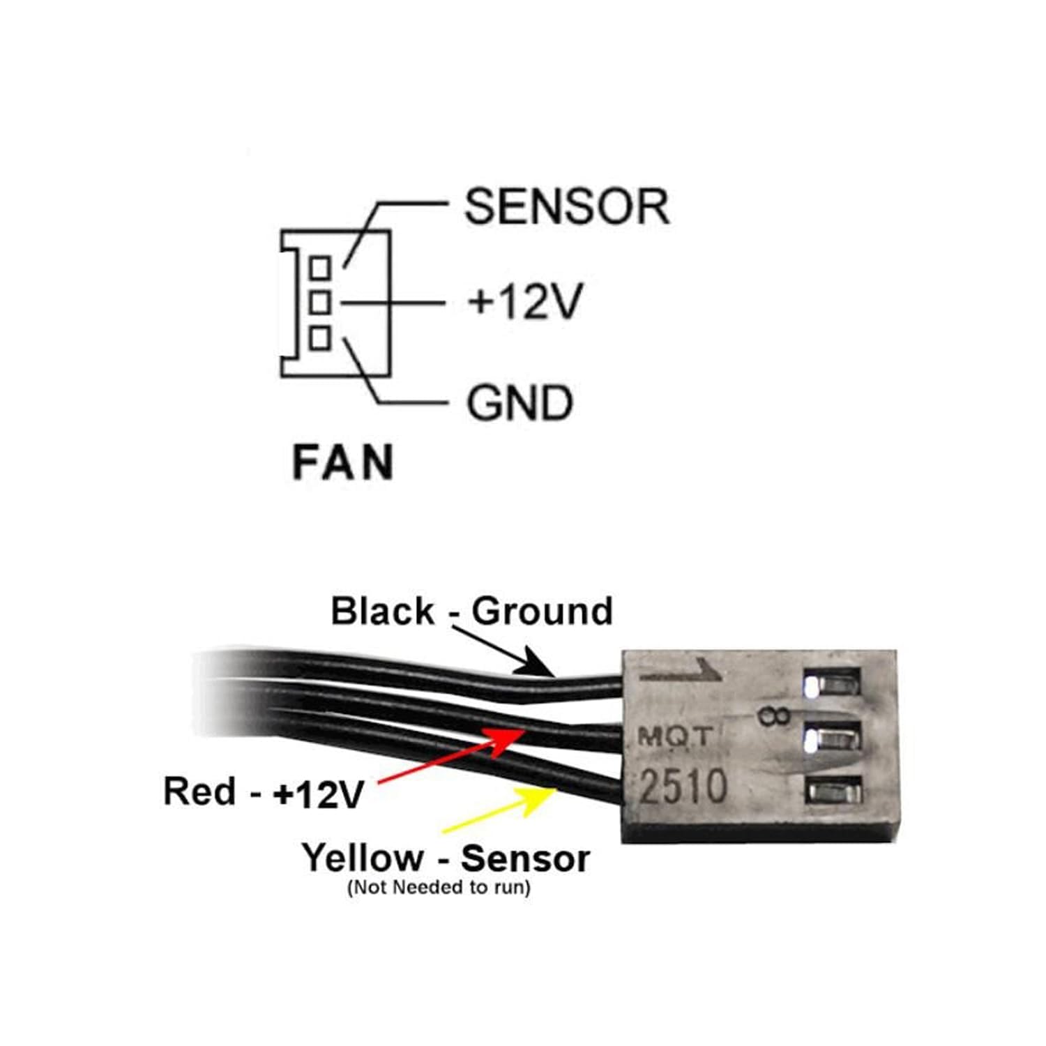 Coolerguys Dual Ball Bearing 12v 3pin High Speed Fan 120x25mm for Efficient Cooling and Performance - View 5 of 7