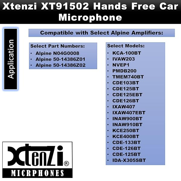 Xtenzi Xtenzi External Microphone for Alpine Car DVD Navigation - High-Quality Sound Upgrade - View 10 of 10