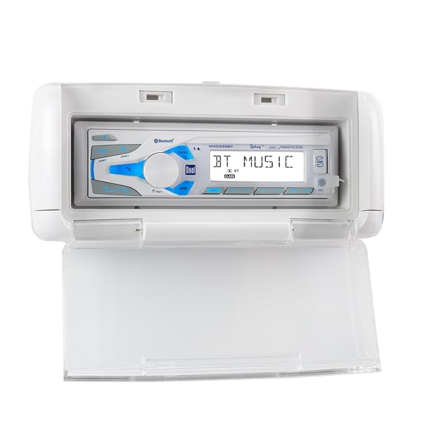 Dual Electronics Dual Electronics SG3 Waterproof Marine Radio Housing - Transparent Single DIN Splashguard Unit - View 6 of 6