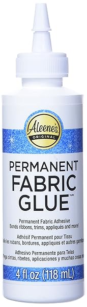 Aleene's Aleene's 24914 Permanent Fabric Glue 4oz - Strong, Fast-Drying Adhesive for All Fabric Projects