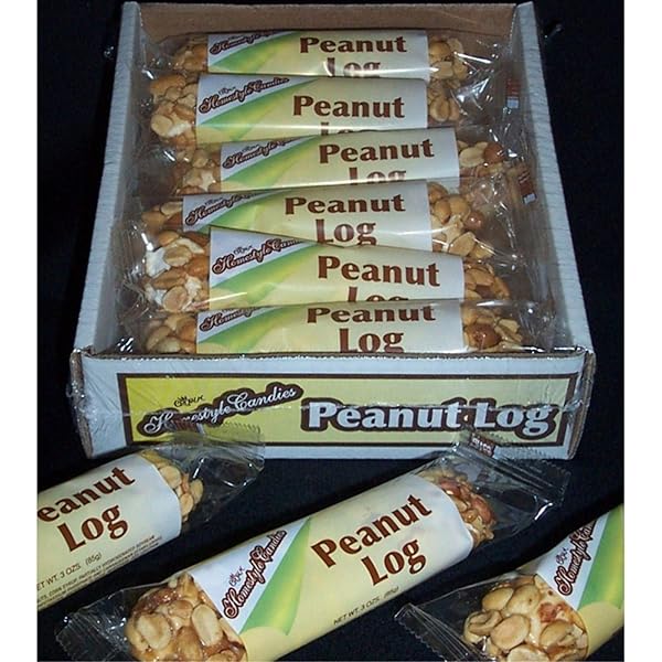 CROWN Buy Crown Authentic Peanut Logs - 12 pc Box | Delicious Snack Treats Online