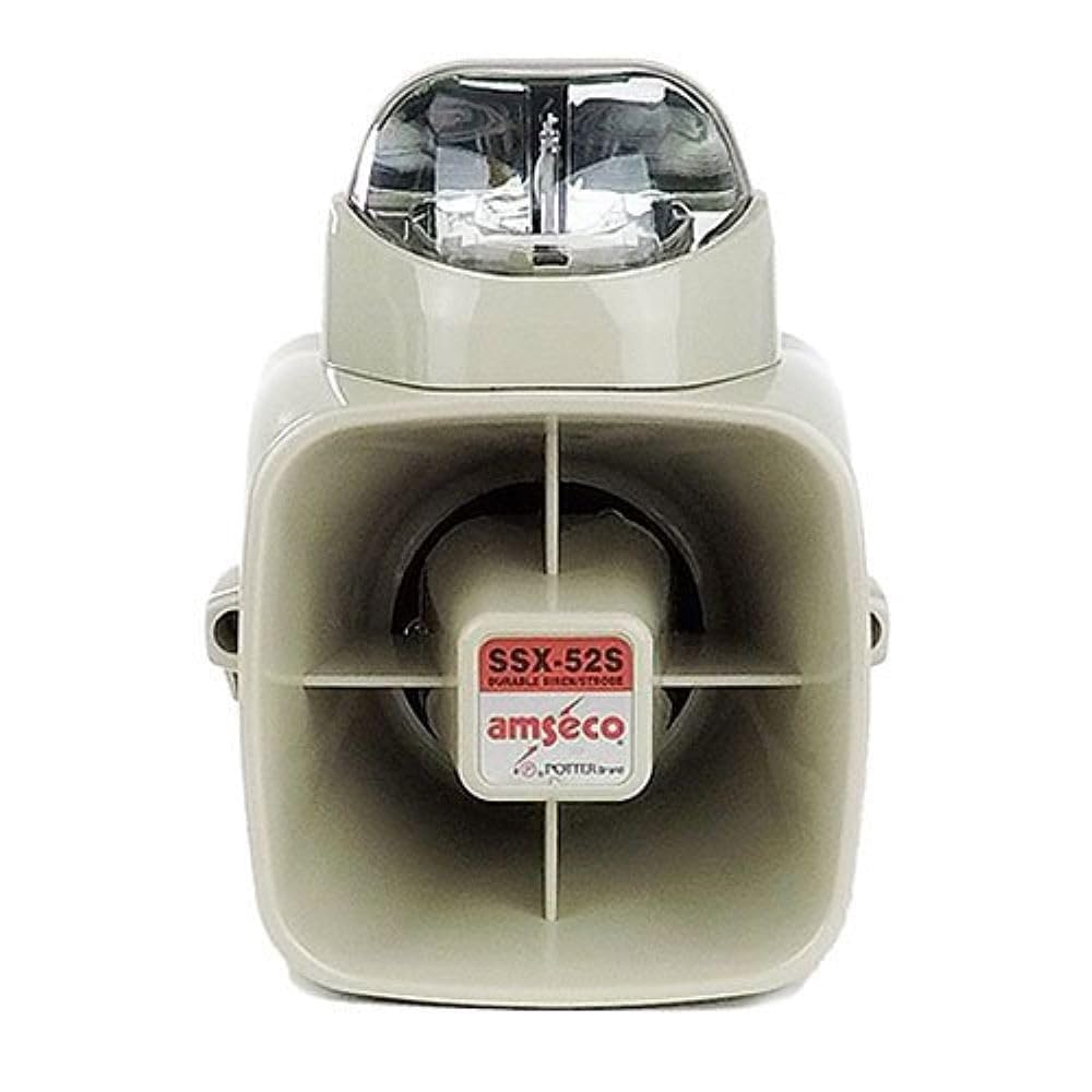 Amseco AMSECO POTTER SSX52SC Siren and Strobe Combination Clear for Enhanced Security and Alert Systems
